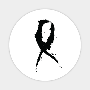 Black Awareness Ribbon Magnet